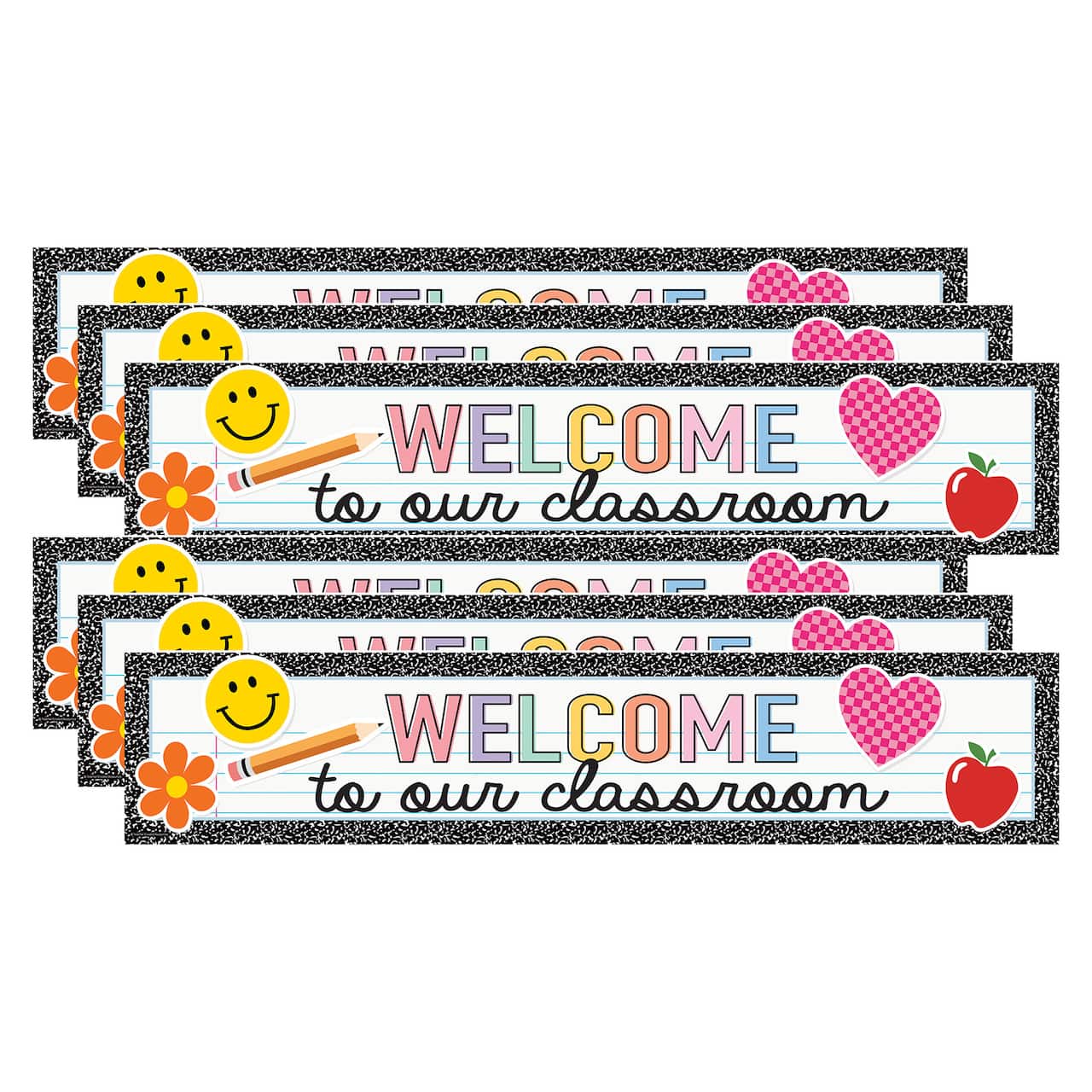 Teacher Created Resources® 8" x 39" Cool for School Welcome to Our Classroom Banner, 6ct.